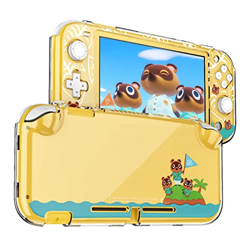 DLseego Protective Case for Switch Lite, Clear Hard PC Case Cover Split Design Shockproof Anti-Scratch Shell Accessories for Switch Lite and Joycon Controller - color: Green