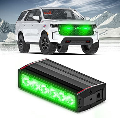 Feniex Industries Feniex Fusion 100 Lightstick | Green | 3-Modes | 6 LEDs, Super Bright 3 Watt LEDs, SAE Class 1 - color: Green