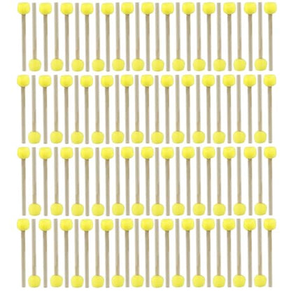 Round Sponge Brush Paint Set, 100 Pcs, 15mm, 0.6 Inch - style: 100 * 0.6Inch