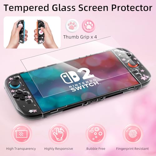 BRHE Cute Travel Carrying Case for Nintendo Switch 2 (2025) - size: Switch 2