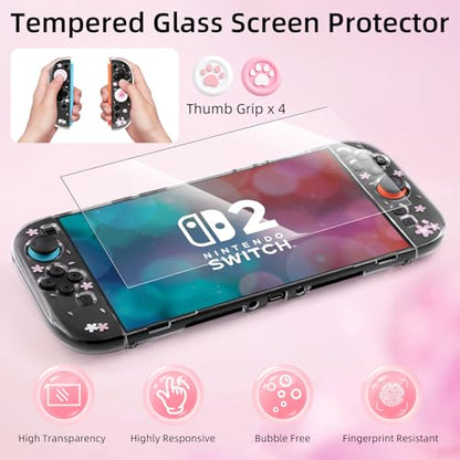 BRHE Cute Travel Carrying Case for Nintendo Switch 2 (2025) - size: Switch 2