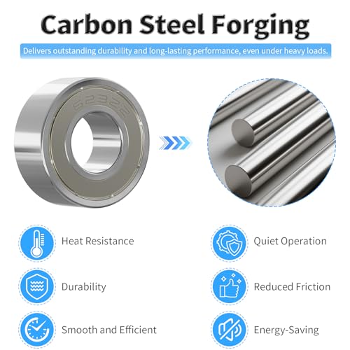 10 Pcs 683ZZ Ball Bearings, Carbon Steel, 3x7x3mm - size: 683ZZ 10Pcs