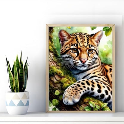 XIYOUVIGOR Diamond Painting Kits for Adults, Leopard Diamond Art Kit - color: Animal (Leopard)