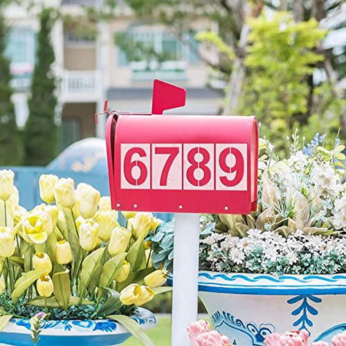 13 Inch Large Number Stencils - Reusable Plastic Digital Stencils for Cake, Address, Painting - size: 13 Inch