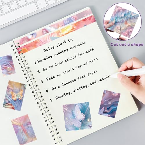 6x6" Cardstock Single Sided Scrapbooking,Craft Decorative Scrap Book Paper - color: 24sheets-Pearl Butterfly