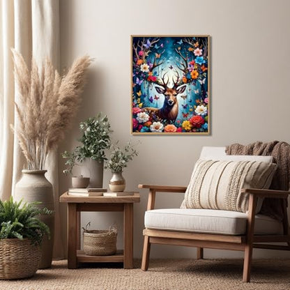 Reivworl Deer Paint by Numbers Kit for Adults Beginner 16×20 inch - color: 01-deer