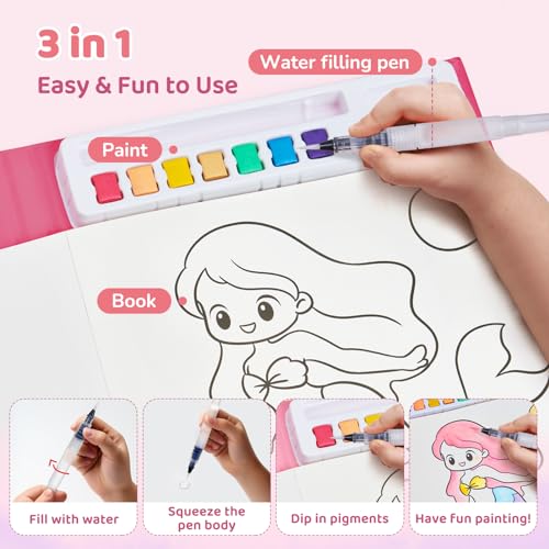 JoyCat Paint with Water Coloring Books for Toddlers (Magical Pony) - style: Magical Pony