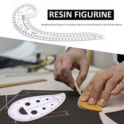 DIY Sewing Ruler, 2PCS/Set Comma-Shaped Curve Ruler, French Curve Ruler for Pattern Making, Drafting Clothes Sleeves for Beginner Tailor Designers Teaching