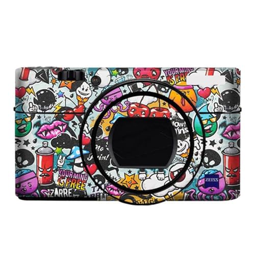 Anti-Scratch Camera Cover Skin Sticker for Sony RX100VI RX100VII Camera Protector Film Skin Decals RX100M6 RX100M7(Graffiti White) - color: Graffiti White
