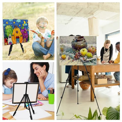 AROIC 17-66 in Art Easel Stand, Aluminum Tripod for Table Top & Floor - style: 1P