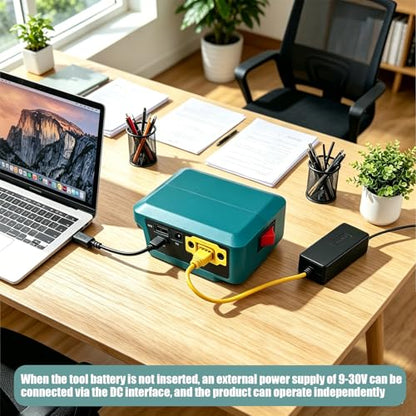 Multifunction Battery Adapter for Mak.ita 18V Batteries - color: blue(for Makita)