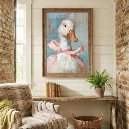 5D Diamond Painting Kits for Adults Beginner, Cute Duck Bow Diamond Art - color: KM950-1
