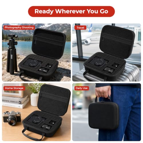 EVA Hard Storage Case 8 x 6.3 x 1.8 in Custom Foam for Camera & Electronics - size: 8 x 6.3 x 1.8 in