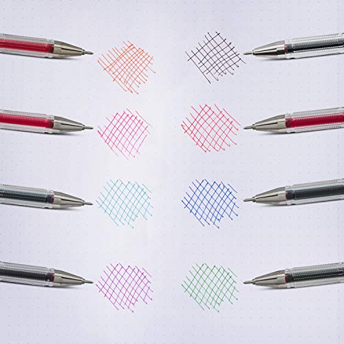 Pentel Arts Slicci 0.25 mm Extra Fine Gel Pen, Pink Ink, Box of 12 (BG202-P1) - color: Pink, size: 12 Count (Pack of 1), style: 0.25mm