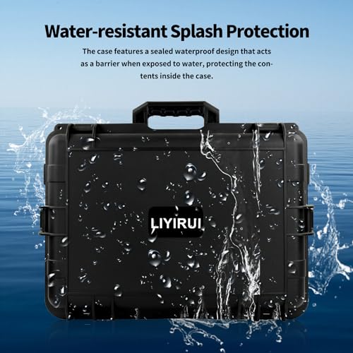 Portable Hard Case,with DIY Foam,Large,18.4x 12.6 x 6.3 inch - size: Large