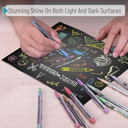 Mr. Pen- Metallic Paint Markers, 10 Colors - style: Metallic Markers