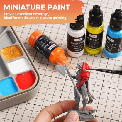 Nicpro 18 Colors Model Paint Set, 20ml Ready to Use Modeling Acrylic Paints - style: 18 Colors Set