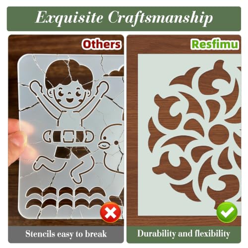 Mandala Stencils for Crafts Reusable 16Pcs Stencils(6X6 inch) - color: Mandala 3