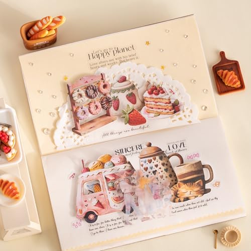 120 Pcs Clay-Style Stickers for Scrapbooking and Journaling - color: Clay Life