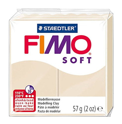 FIMO Soft Polymer Oven Modelling Clay - Most Popular Colours - 57g - Set of 3 - Sahara