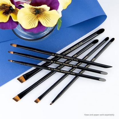 Royal & Langnickel Majestic Filbert and Angular Artist Brush Set, 7-piece - size: pillows 193