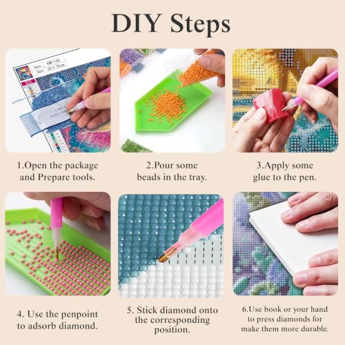 5D Colorful Glittering Axolotl Diamond Art kits for Adults Beginners - color: KM1160-1