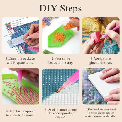 5D Colorful Glittering Axolotl Diamond Art kits for Adults Beginners - color: KM1160-1