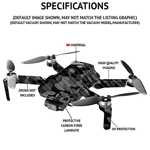MIGHTY SKINS MightySkins Carbon Fiber Compatible with DJI Mini 2 Portable Drone - Butterfly Party | Protective, Durable Textured Carbon Fiber Finish | Easy to Apply | Made in The USA - color: Butterfly Party