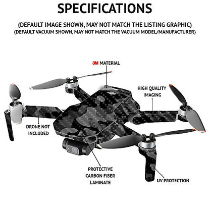 MIGHTY SKINS MightySkins Carbon Fiber Compatible with DJI Mini 2 Portable Drone - Solid Lilac | Protective, Durable Textured Carbon Fiber Finish | Easy to Apply and Change Styles | Made in The USA - color: Lilac