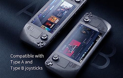 GuliKit Analog Joystick For Steam Deck LCD (Type A&B), Hall Effect No Drift Electromagnetic Thumbstick Replacement, No Soldering, One-Key Calibration, Right & Left Repair Kit with Caps(Not Fit OLED)