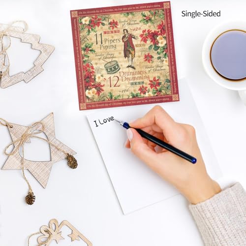 6x6" Cardstock Single Sided Scrapbooking,Craft Decorative Scrap Book Paper - color: 24sheets-carols