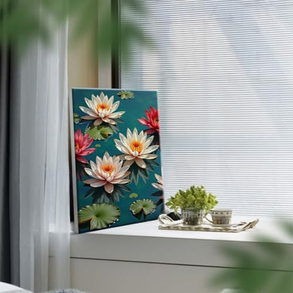 YOYA Framed Paint by Numbers Kit for Adults - Lotus Flower Paint by Number - color: Lotus 032