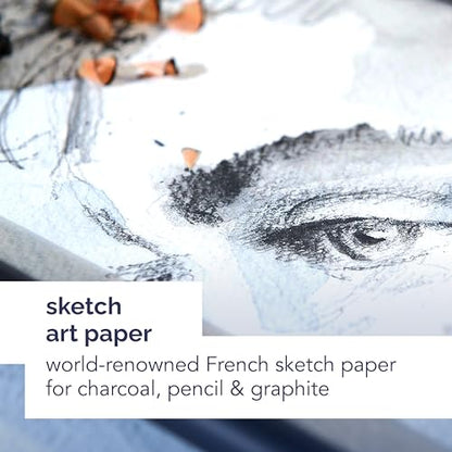 Canson Sketch Paper Art Book, White, 8x8 in - size: 8"X8"