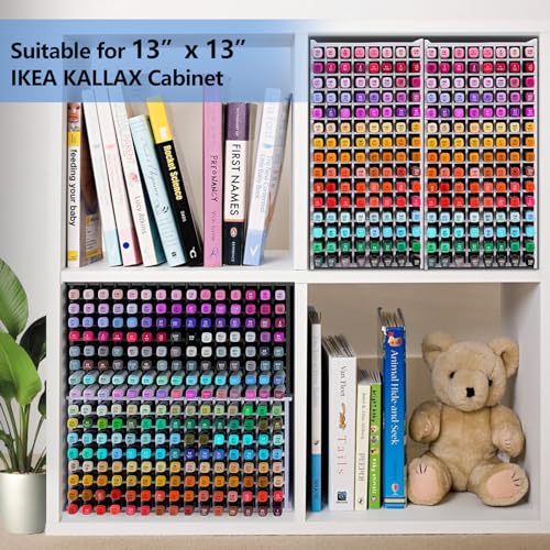 Marker Organizer,120 Slots Marker Holder Organizer with Removable Divider - size: 120 slots