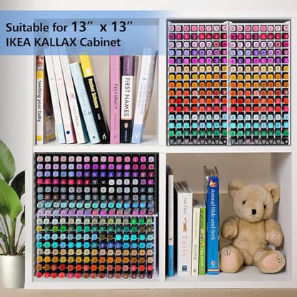 Marker Organizer,120 Slots Marker Holder Organizer with Removable Divider - size: 120 slots