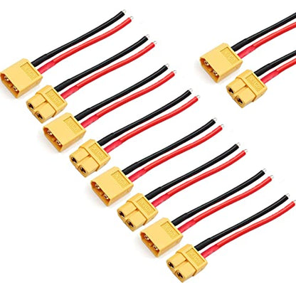 XT30 Pigtail,XT30 Male and Female Plug,XT30 Connector Adapter - size: XT30