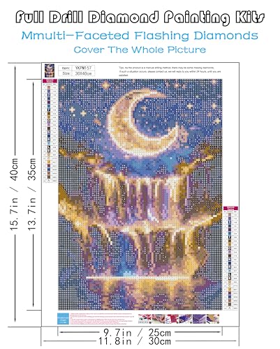 Waterfall Diamond Art Kits for Adults, 5D Diamond Painting Kits for Adults - color: Waterfall
