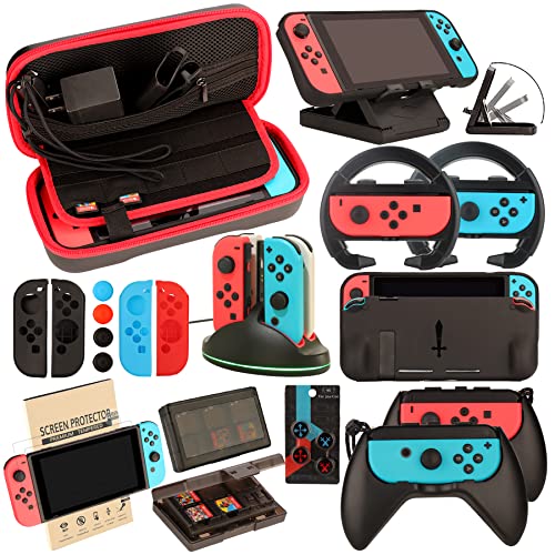 Switch Accessories Bundle for Nintendo Switch (23 in 1) - color: Switch Kit