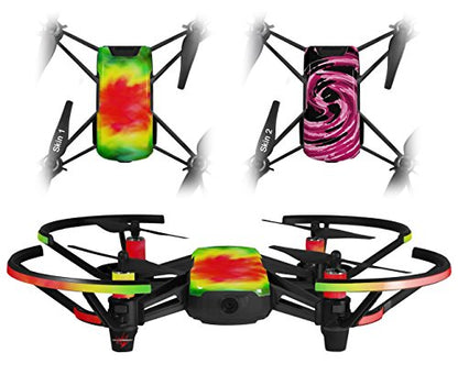 Skin Decal Wrap 2 Pack Compatible with DJI Ryze Tello Tie Dye Drone NOT Included