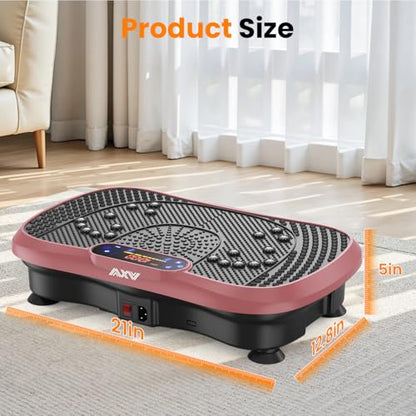 AXV Vibration Plate Exercise Machine Fitness Platform Body Vibrating Board - color: SLIM.PINK