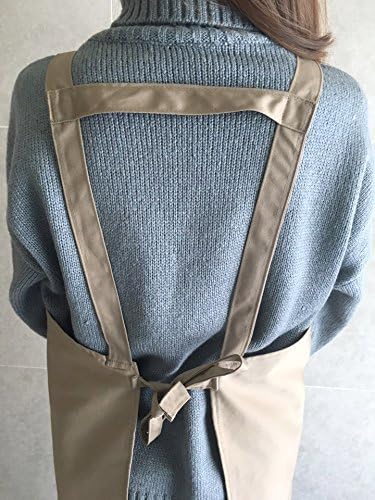 Artist apron / Long apron - Beige - color: Beige