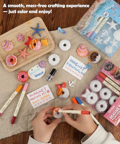 Grabie Magnet Painting Kit, DIY Fridge Magnets, Bayside Breeze - color: Bayside Breeze