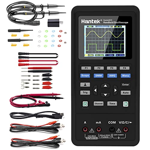 Hantek 2D72 Handheld Oscilloscope 70MHz Waveform Generator Multimeter 3 in 1 Multifunction Tester 2CH+AFG+DMM - style: 70MHz 2CH+DMM+AFG