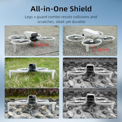Bumper Guards with Landing Legs for DJI Flip Drone Accessories, Propeller Protetive Cover with Landing Feets Quick-Release Lightweight