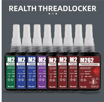 Thread Locker M271 Red High Strength, Lock Tight Threadlocker 50ml, 1 Pack - style: M271