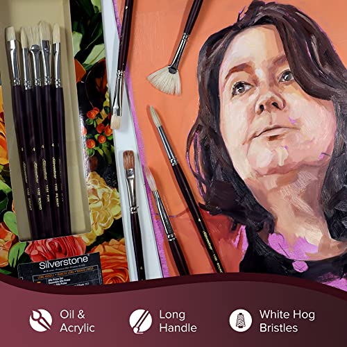 Silver Brush Limited Silverstone Alla Prima Oil Paintbrush Set, 5pc