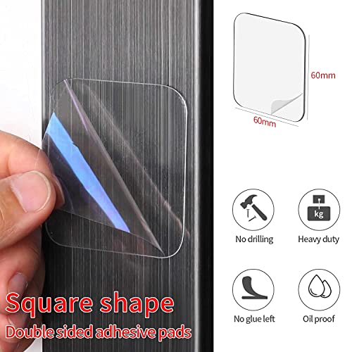 10PCS Large Double Sided Adhesive Pads for Mounting,2.36in - size: 10PCS，2.36inch x 2.36inch