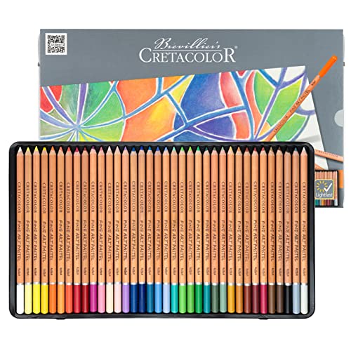 Cretacolor Fine Art Pastel Pencil Set, Set of 36, Multi