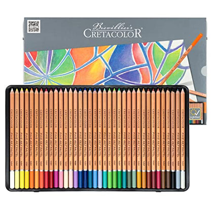 Cretacolor Fine Art Pastel Pencil Set, Set of 36, Multi