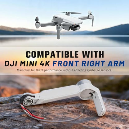 Mini 4K Drone Motor Arm Assembly Replacement Front Right Arm, Compatible with DJI Mini 4K Spare Parts - size: Front Right